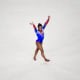Biles during her gold medal floor exercise at Rio 2016.